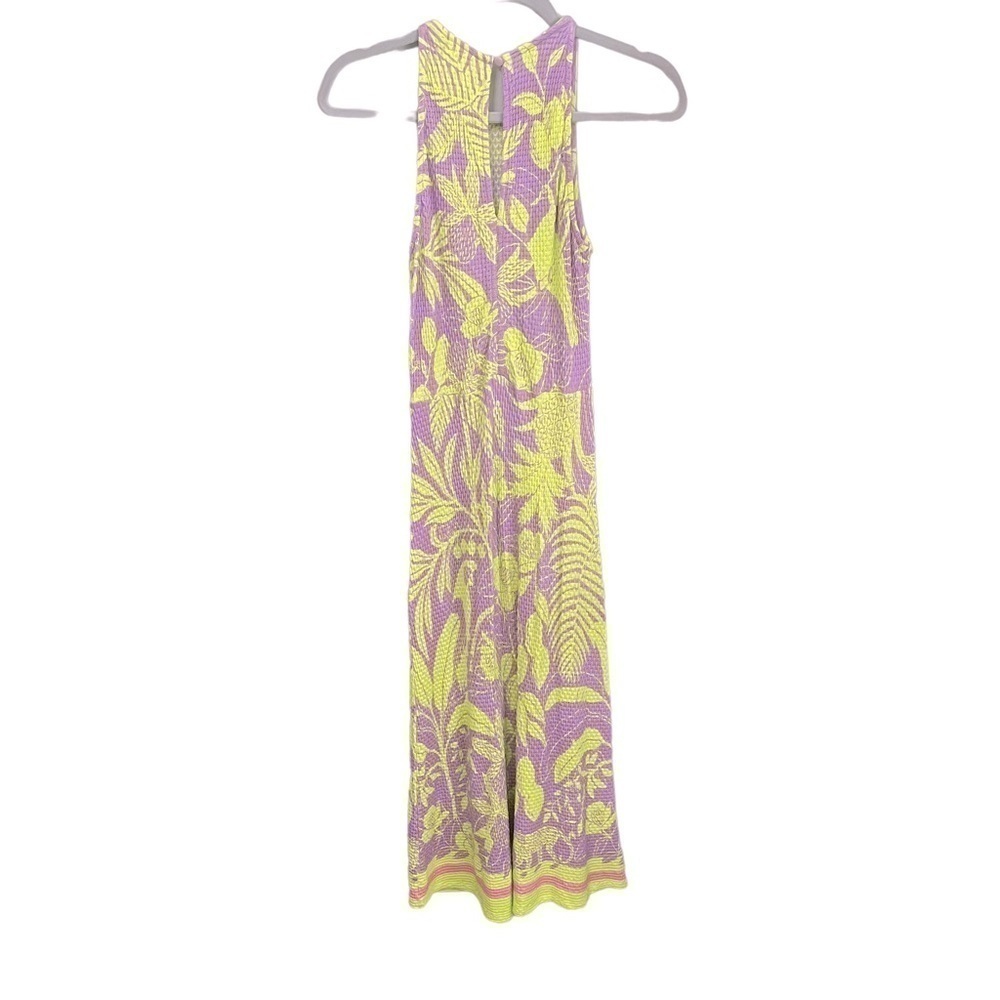 FARM Rio Knit Midi Dress- Purple and Yellow Midi Dress - Picture 4 of 6